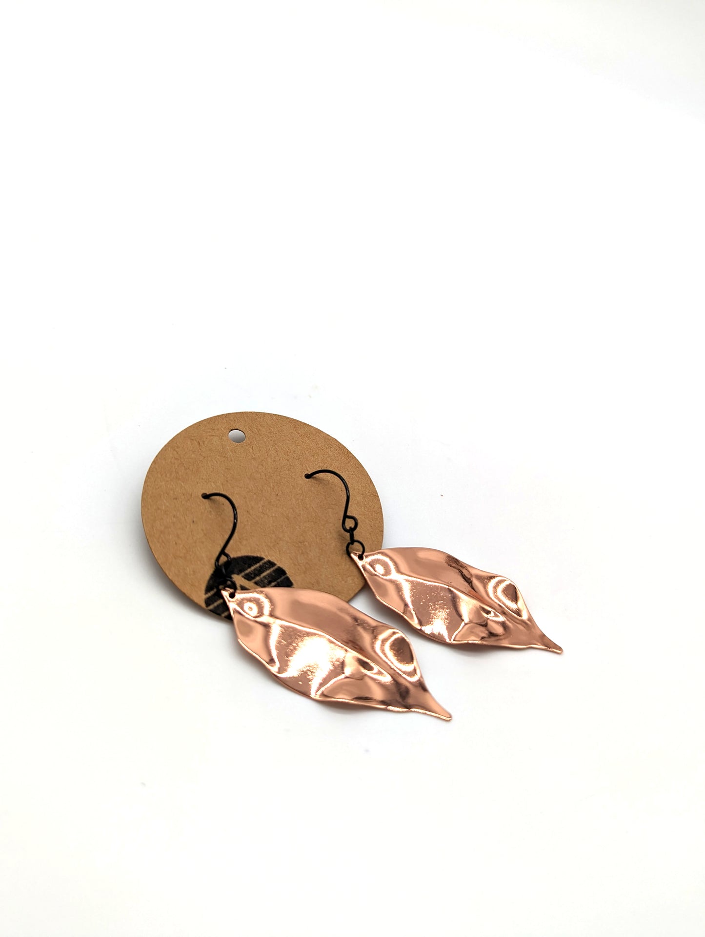 Rose Gold Leaf Pendants