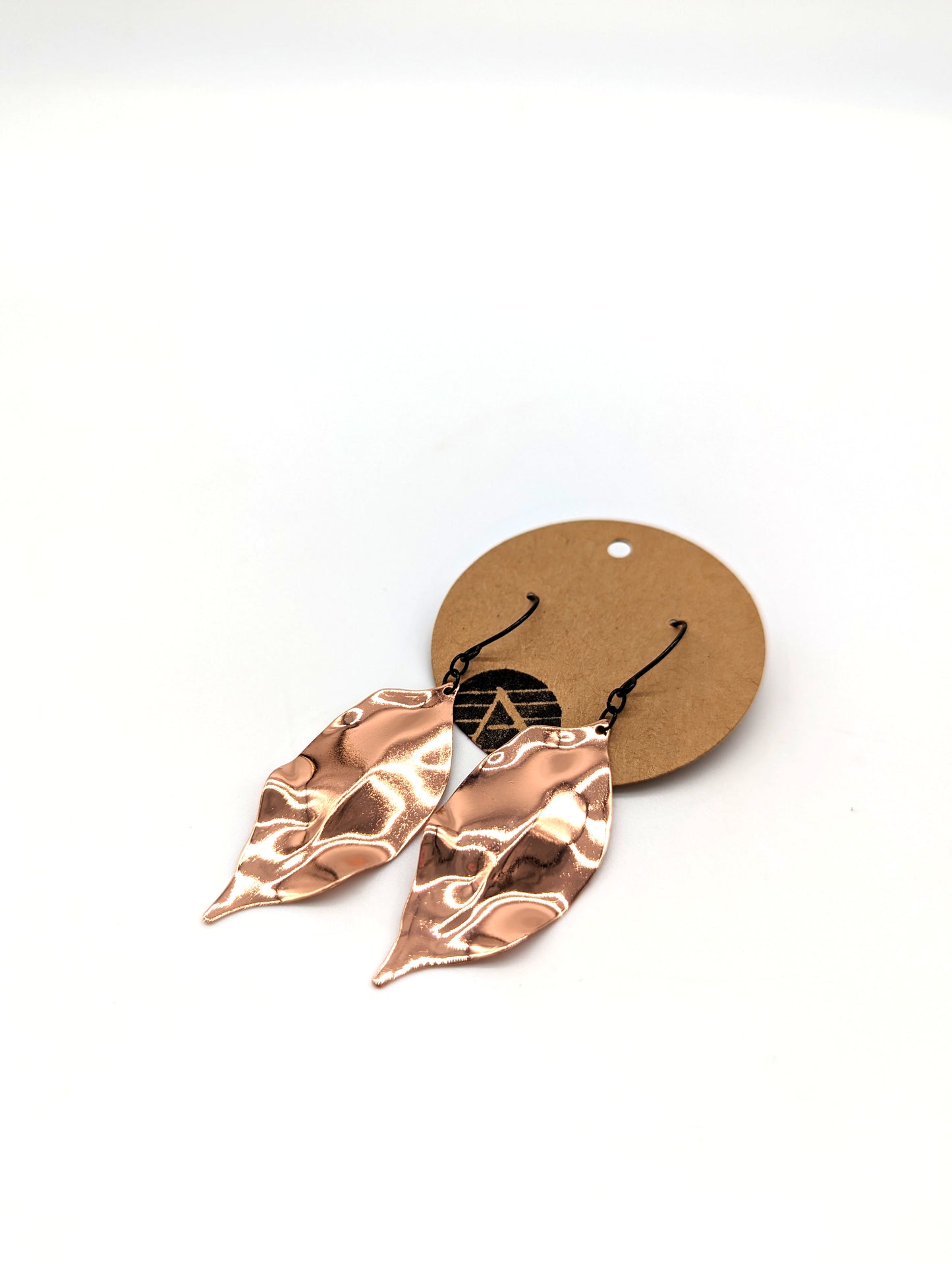 Rose Gold Leaf Pendants