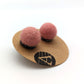 Pink Felt Studs