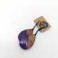 Hand-painted Enamel on Wooden Teardrop Pendants