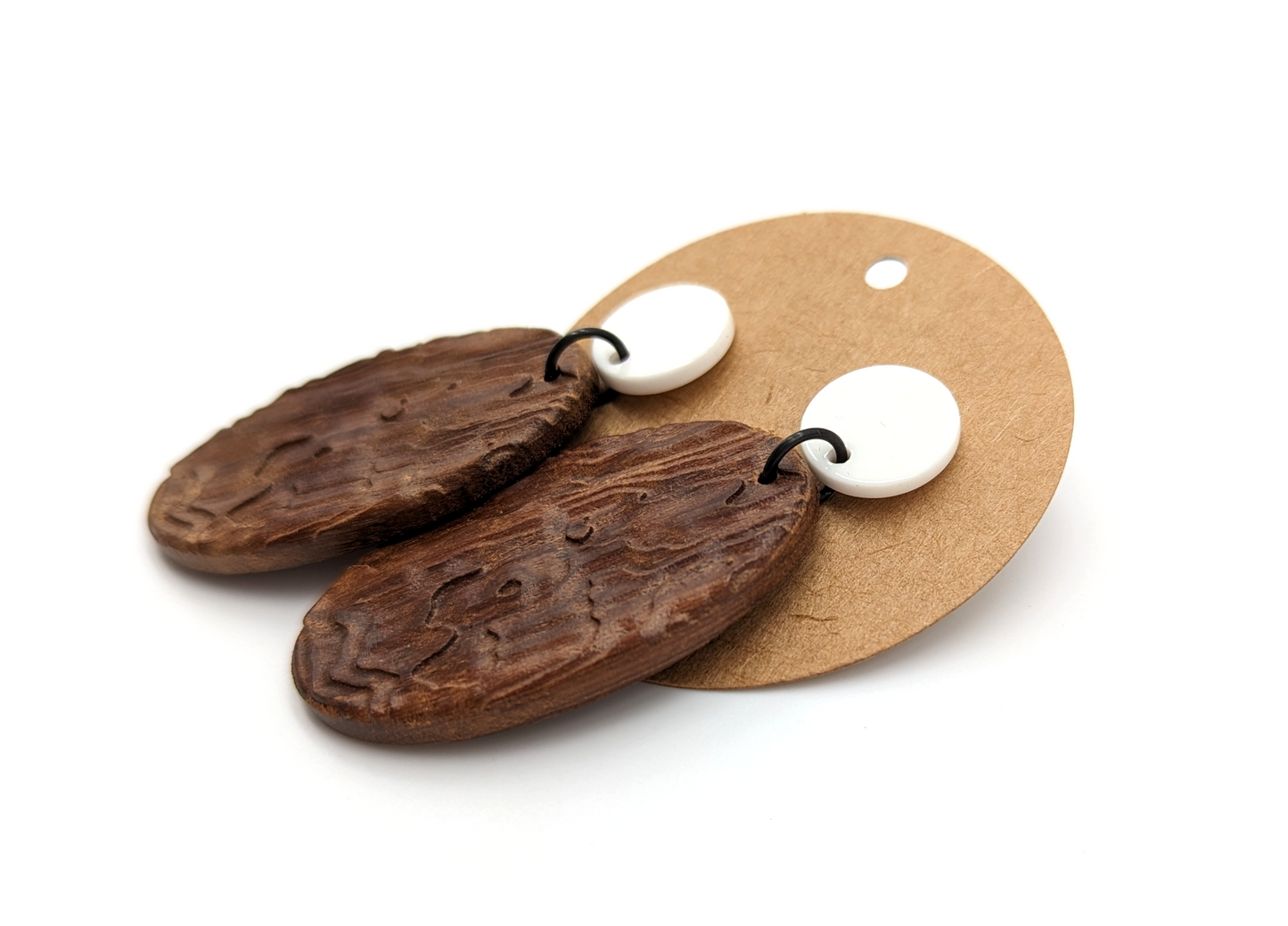 Textured Wood Pendants