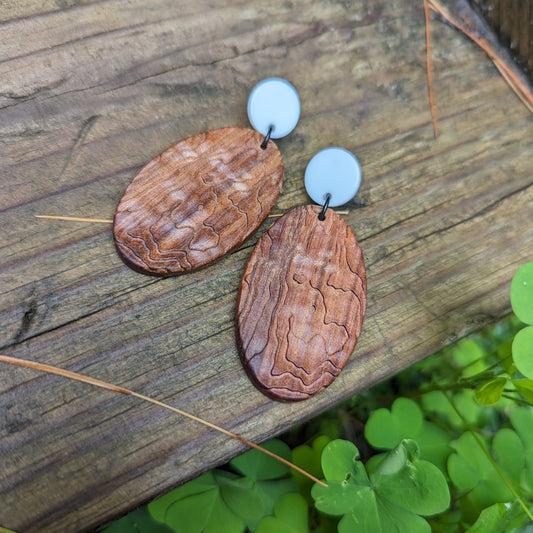 Textured Wood Pendants