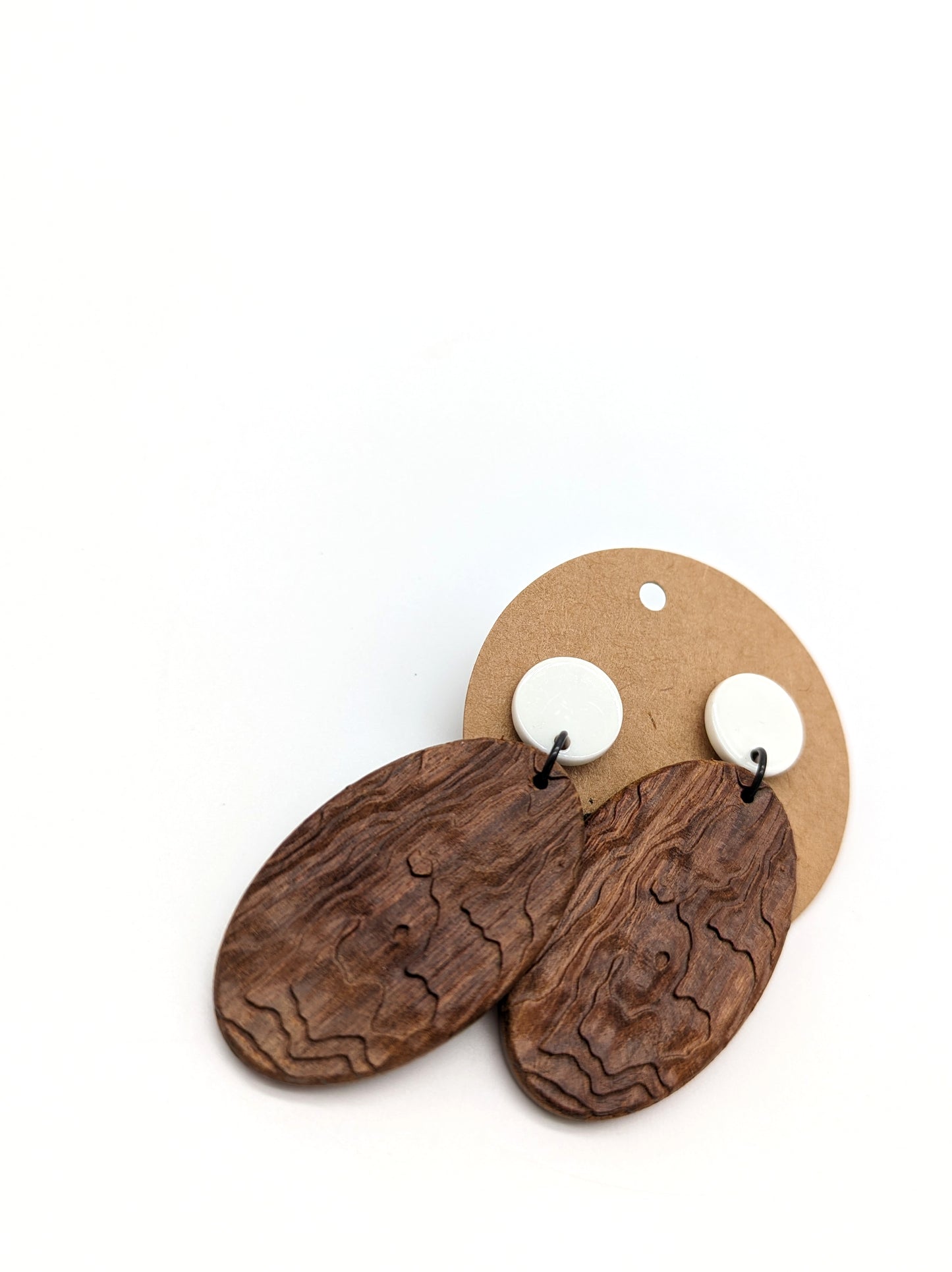 Textured Wood Pendants